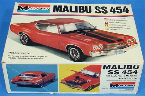 Monogram 1970 Chevy Malibu Ss 454 1 24 Scale Plastic Model