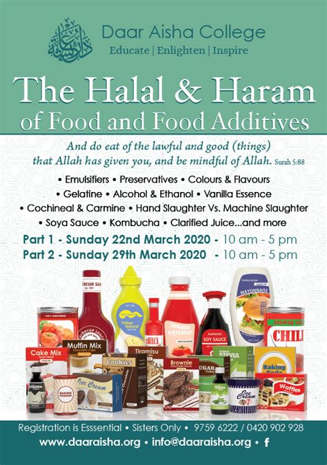 daar aisha college  registration closed halal haram  food