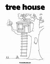Tree House Coloring Magic Pages Treehouse Clipart Printable Jack Annie Print Colouring Books Cute Jungle Color Kids Twistynoodle Houses Template sketch template