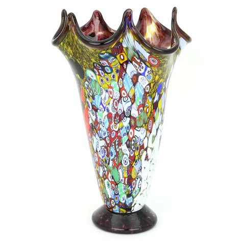 Murano Millefiori Vase Decorative Glass Vases Glass Of
