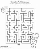 Winnie Pooh Mazes Maze Disneyclips Funstuff sketch template