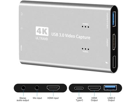 4k Audio Video Capture Card Usb 3 0 Hdmi Video Capture Device Full Hd