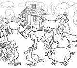 Coloring Farm Pages Adults Agriculture Animal Printable Animals Getdrawings Getcolorings Colorings sketch template