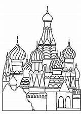 Russe Noel Russie Palace Du La Coloriage Drawing St Basil Cathedral Russian Moscou Saint Kremlin Et Draw Maison Colorier Maternelle sketch template
