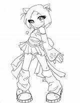 Coloring Anime Pages Girl Fox Chibi Cute Cat Drawing Print Kids Warrior Colouring Sheets Lineart Little Getdrawings Library Clipart Boy sketch template