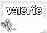 Coloring Name Pages Valerie Names Girls Coloring4free Print Coloringtop Barbie Girl sketch template