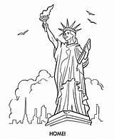 Independence Coloring Liberty sketch template