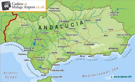 andalucia map
