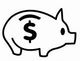 Bank Piggy Coloring Saving Dollar Clipart Money Clip Pages Pig Clipartmag Library Size Color Kids sketch template