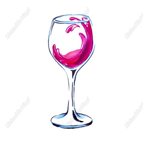 Design Free Pink Wine Glass Svg Files Linkedgo Vinyl