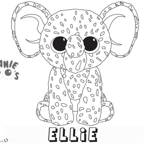 beanie boo coloring pages dog coloring pages