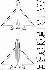 Coloring Pages Army Force Air Military Animated Emblems Machinery Template Comments Printfree Gifs sketch template