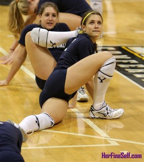 volleyball photo idea catch the stretching and warming up