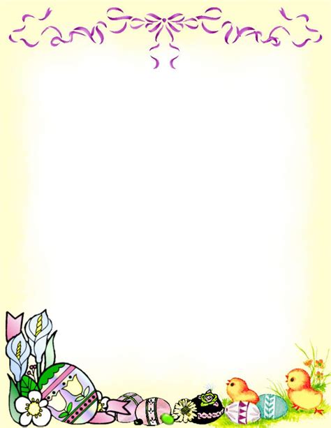 easter stationery theme  digital stationery  printable easter