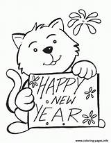 Coloring Year Happy Pages Years Drawing Printable Color Eve Cute Kids Cat Buddy Sheets Card Colouring Bears Print Bestcoloringpagesforkids Worksheets sketch template