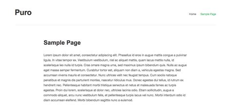 page templates puro