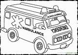 Ambulance Coloring Pages Emergency Printable Rescue Vehicles Paramedic Print Colouring Colour Car Truck Clipart Kids Color Sheets Building Road Off sketch template