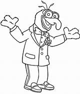 Muppets Coloring Gonzo Cartoon Wecoloringpage sketch template