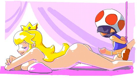 breasts nude uncensored blonde hair lying nintendo torture princess peach minus8 toad hentai