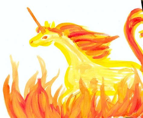 fire unicorn  neri chan  deviantart