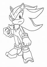 Coloring Pages Hedgehog Silver Shadow Printable Sonic Getcolorings Print Color sketch template