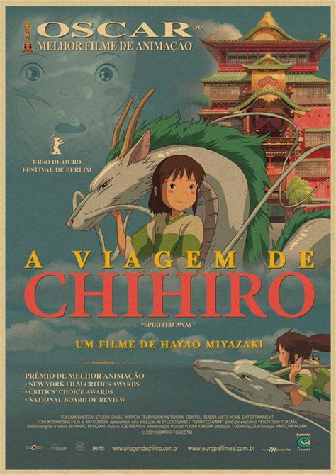 spirited  hayao miyazaki  posters kraft japanese anime anime