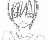 Cry Lisanna Coloring Pages Anime Draw sketch template