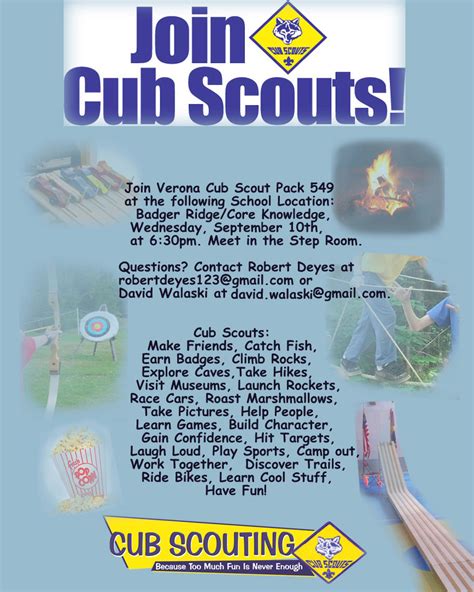 printable cub scout recruitment flyer template printable templates