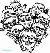 Minion Coloring Pages Bob Printable Color Getcolorings sketch template