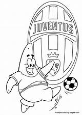 Juventus Coloring Soccer Pages Patrick Football Maatjes Playing Juve Club Logo sketch template