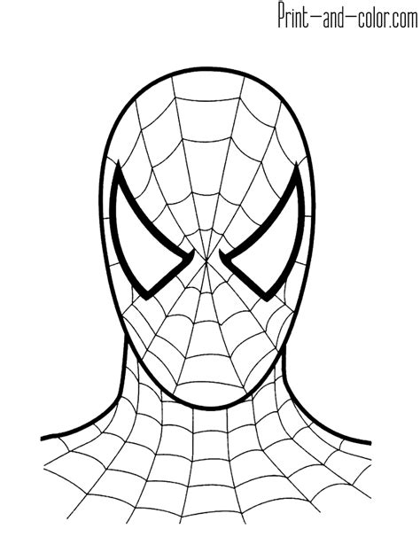 spider man coloring pages print  colorcom