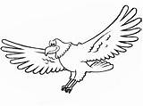 Vultur Colorat Aquila Aguila Plansa Feliz Aves Felice Uccelli Clopotel sketch template