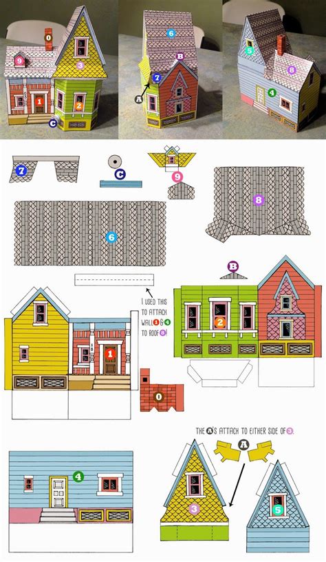 peach bum  house printable template paper house template paper