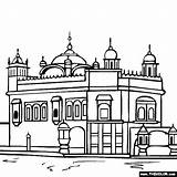 Temple Golden Clipart Amritsar India Punjab Coloring Sketch Pages Pencil Colouring Cliparts Clip Template Animated Library Skech sketch template