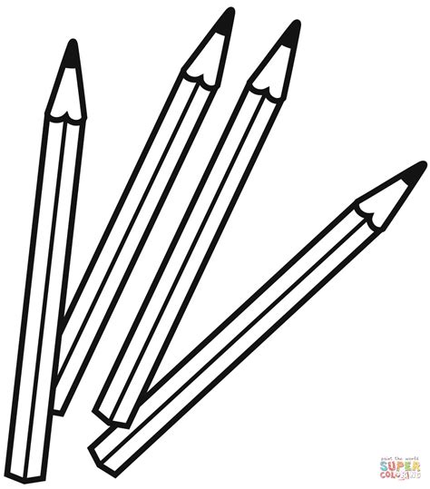 printable pencil coloring pages