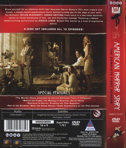 American Horror Story Season 1 Dvd Boxed Set Connie Britton