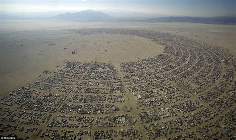 burning man festival underway as thousands gather in the searing nevada heat daily mail online
