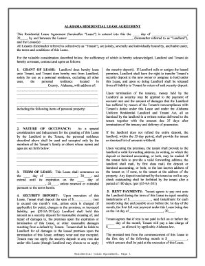 alabama rental agreement template hq printable documents