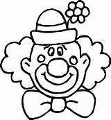 Clown Coloring Pages Face Flower Printable Choose Board Faces Olphreunion sketch template