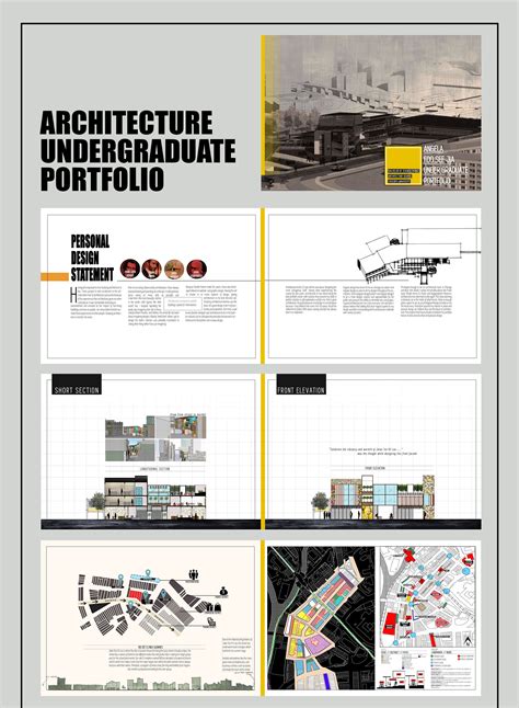 architecture undergraduate portfolio portofolio desain