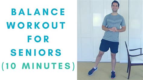 minute balance workout  seniors  life health youtube
