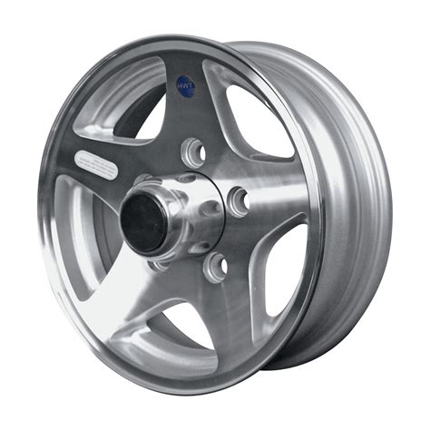 martin wheel aluminum star mag  trailer wheel rim  fits tire sizes