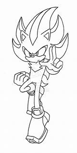 Shadow Hedgehog Thepandamis Mephiles Coloringhome Evil Baixa Sobrado Meliodas sketch template