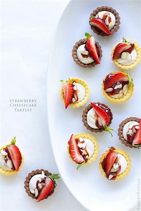 Strawberry Cheesecake Tartlets Mini Dessert Recipes