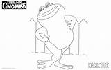 Frog Coloring Pages Nanette Sherlock Gnomes Printable Kids sketch template