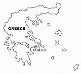 Grecia Griechenland Landkarte Croquis Cartine Geografie Landkarten Malvorlage Colorea Kategorien Gratismalvorlagen sketch template