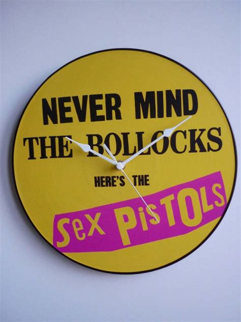 ‘never mind the bollocks here s the sex pistols 12″ vinyl record wall