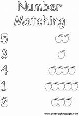 Matching Number Coloring Kids Sheets Handout Below Please Print Click sketch template