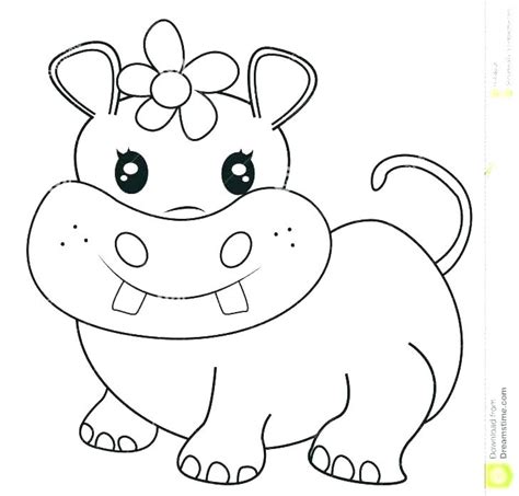 baby hippo coloring pages  getcoloringscom  printable