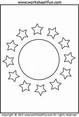 Tracing Worksheet Shape Stars Worksheets Circle Worksheetfun Coloring Moon Preschool Printable Sun Star Kindergarten Geometric Oval Pdf Heart Shapes Kids sketch template